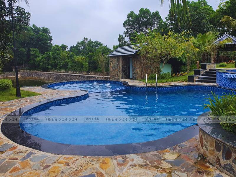 Thi công bể bơi gia đình chuyên nghiệp - Tân Tiến Pool