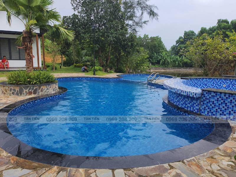 Thi công bể bơi gia đình chuyên nghiệp - Tân Tiến Pool