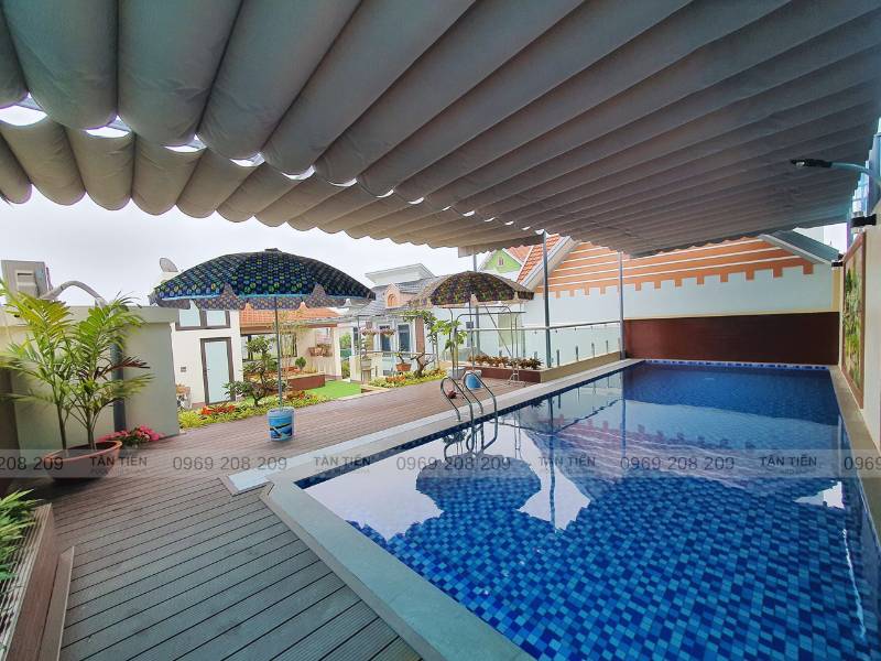 Thi công bể bơi gia đình- Tân Tiến Pool