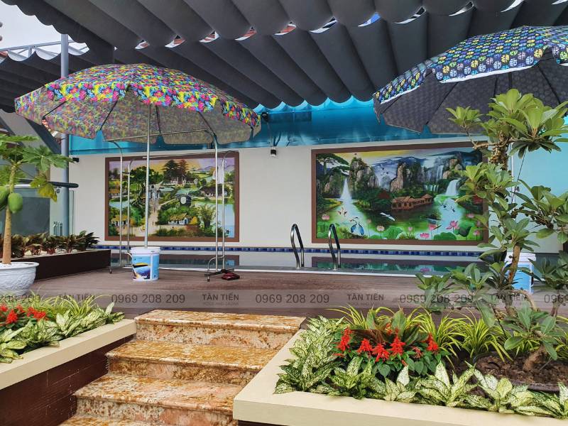 Thi công bể bơi gia đình- Tân Tiến Pool