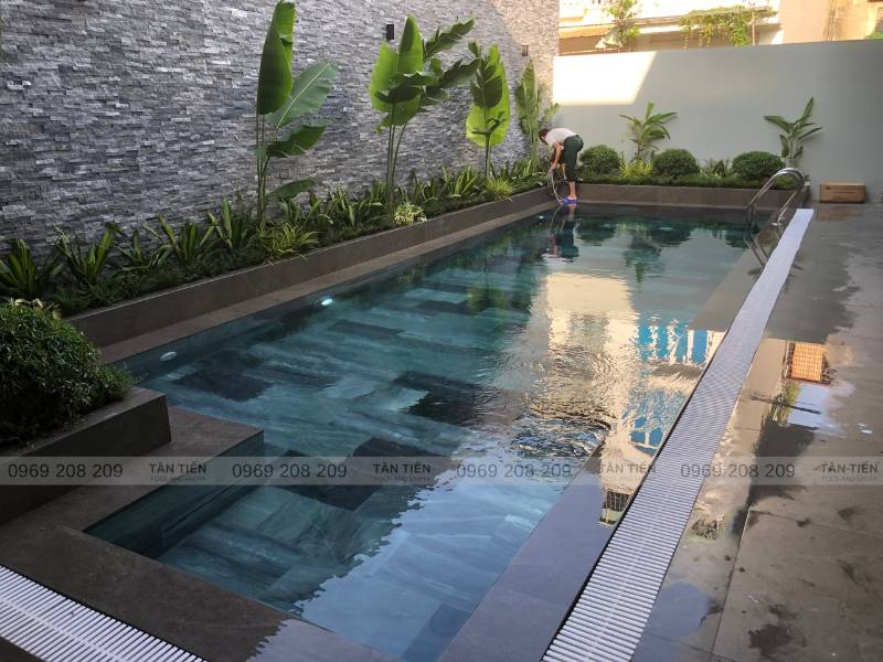 Bể bơi gia đình kích thước 9x3m