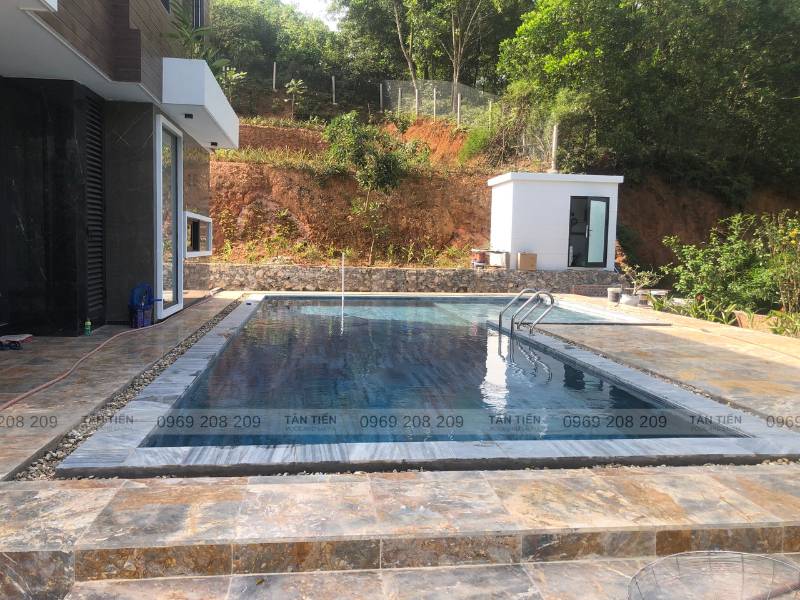 Thi công bể bơi gia đình chuyên nghiệp - Tân Tiến Pool