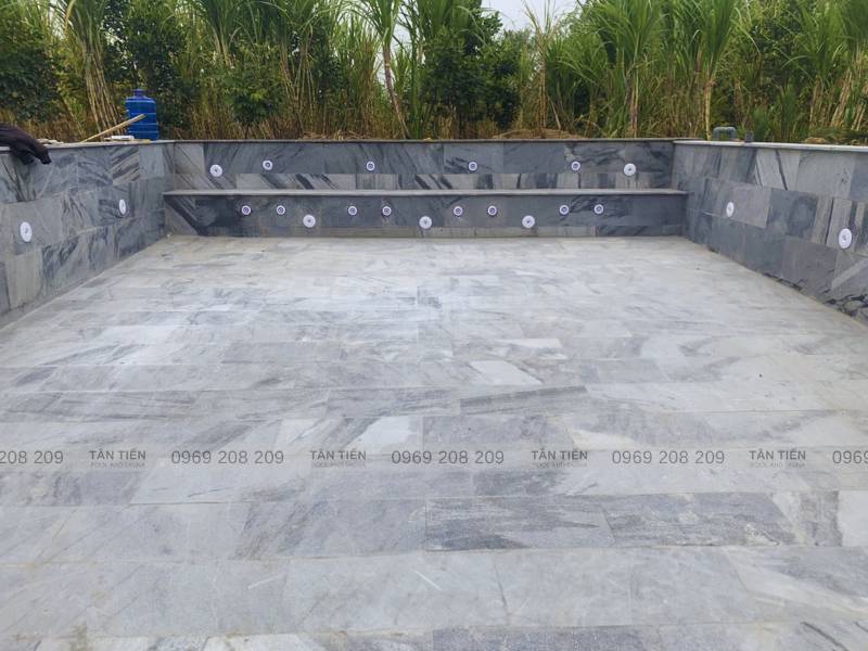 Thi công hệ thống jet massage và thiết bị trong lòng bể bơi