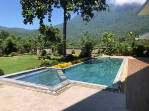 Thi công bể bơi homestay Ba Vì