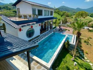 Thi công bể bơi homestay Izumi Ba Vì, Hà Nội