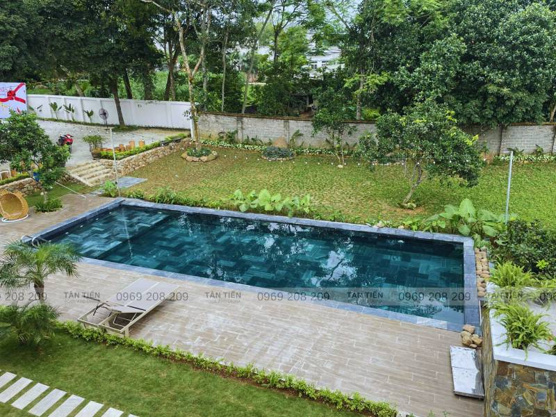 Thi công bể bơi Villa Laki Vân Hòa