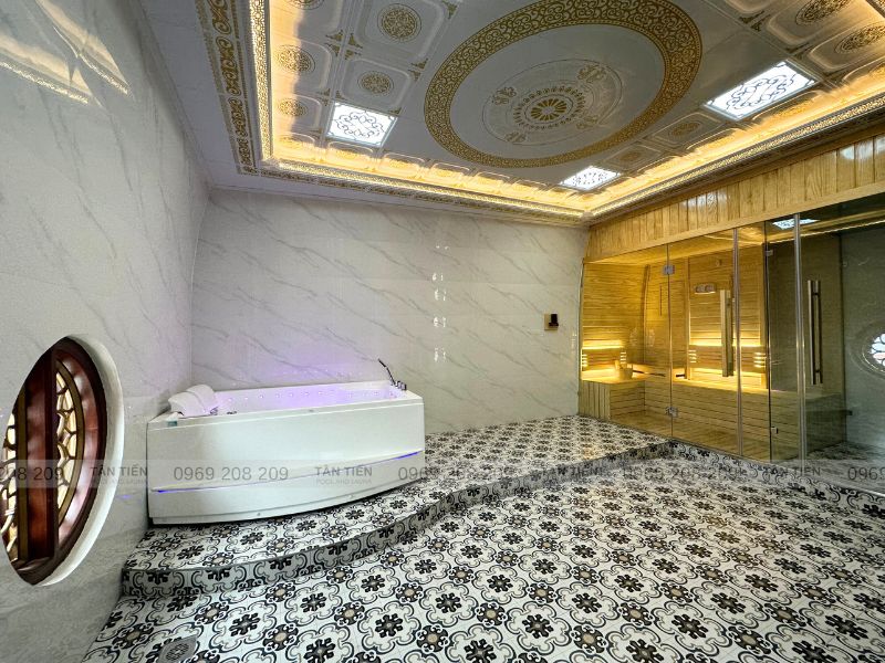 Tân Tiến Sauna - Thiết kế thi công phòng xông hơi