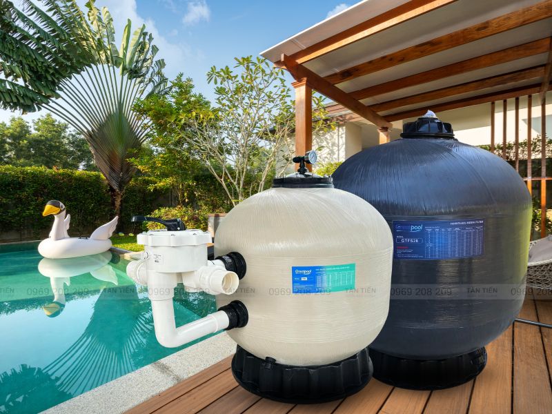 Bình lọc bể bơi - thiết bị bể bơi nhập khẩu phân phối bởi Tân Tiến Pool
