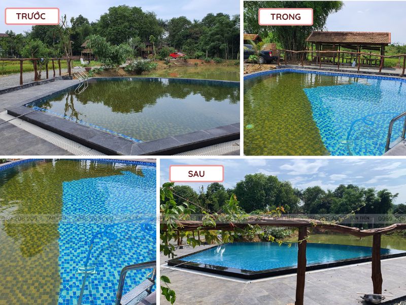 Dịch vụ xử lý nước bể bơi chuyên nghiệp - Tân Tiến Pool