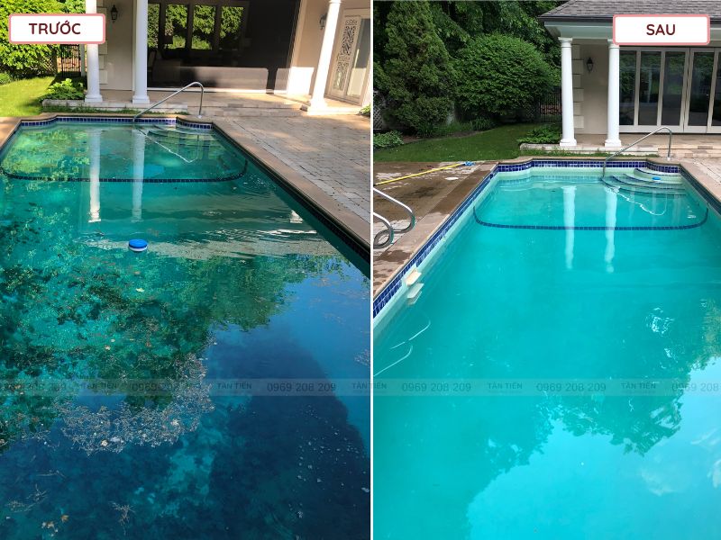 Dịch vụ xử lý nước bể bơi chuyên nghiệp - Tân Tiến Pool