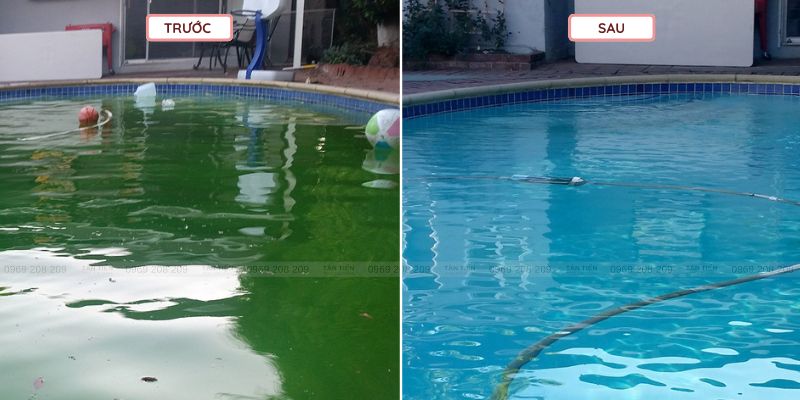 Dịch vụ xử lý nước bể bơi chuyên nghiệp - Tân Tiến Pool