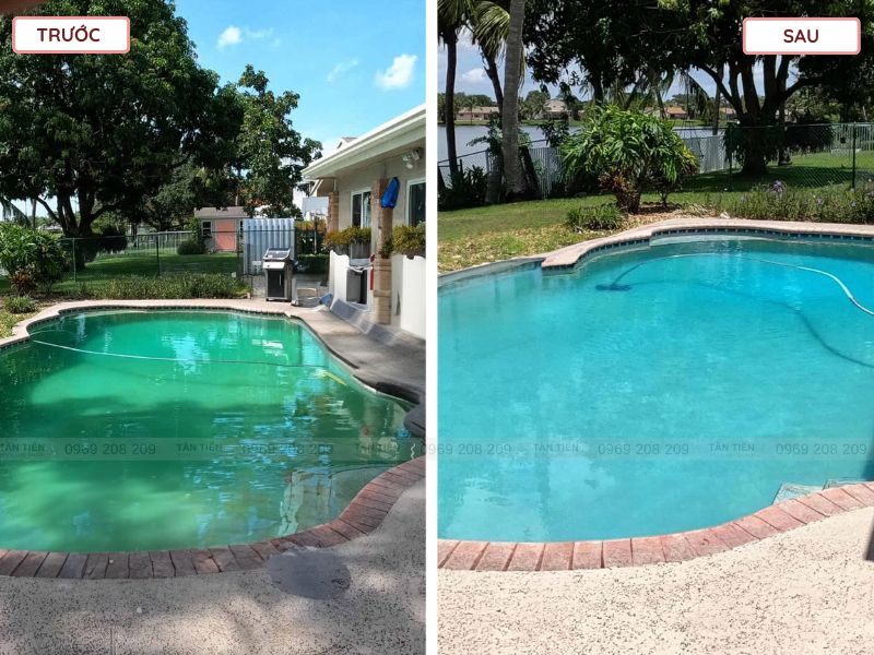 Dịch vụ xử lý nước bể bơi chuyên nghiệp - Tân Tiến Pool