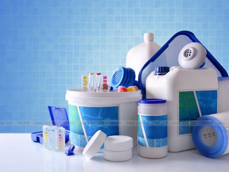 Hóa chất xử lý nước bể bơi - Tân Tiến Pool 