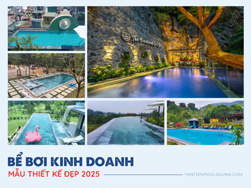 Mẫu thiết kế bể bơi kinh doanh - Tân Tiến Pool