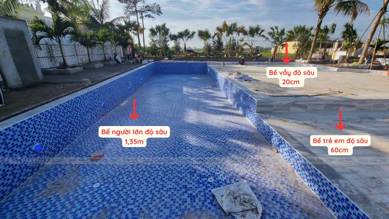 Thiết kế bẻ bơi kinh doanh chuyên nghiệp - Tân Tiến Pool
