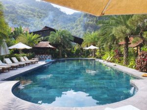 Thi công bể bơi kinh doanh tại Thung Nham, Ninh Bình