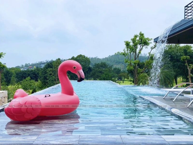 Tân Tiến thi công bể bơi Moon Villas Tam Đảo