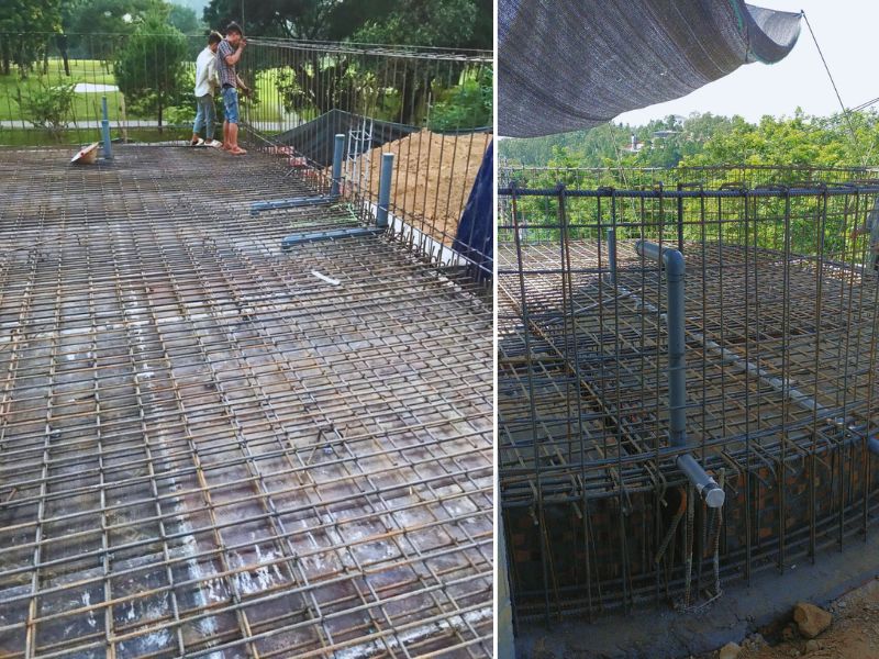 Tân Tiến thi công bể bơi Moon Villas Tam Đảo