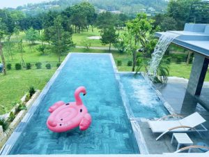 Tân Tiến thi công bể bơi Moon Villas Tam Đảo