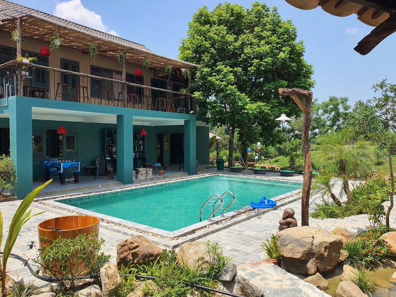 Thi công bể bơi hoemstay Lương Sơn, Hòa Bình