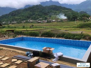 Dự án thi công bể bơi - Tân Tiến Pool Sauna