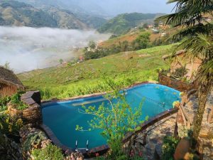 Thi công bể bơi Eco Palm House - Sapa