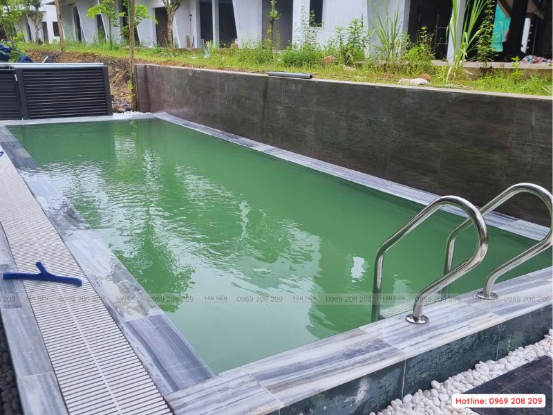 Xử lý nước bể bơi lần đầu