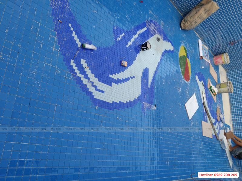 Thi công bể bơi trường học - Tân Tiến Pool Sauna