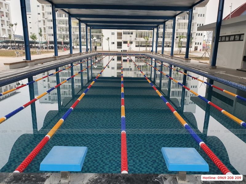 Thi công bể bơi trường học Tân Tiến Pool