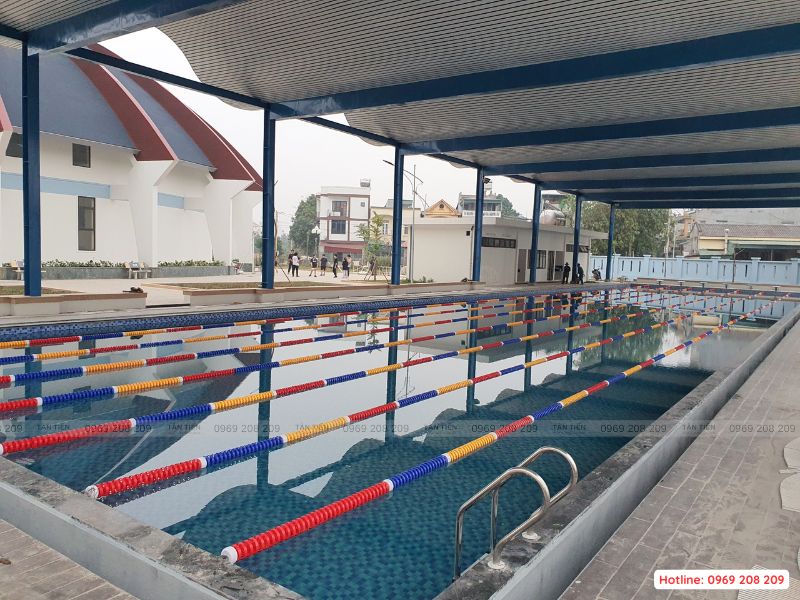 Thi công bể bơi trường học - Tân Tiến Pool Sauna