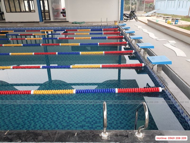 Thi công bể bơi trường học - Tân Tiến Pool 