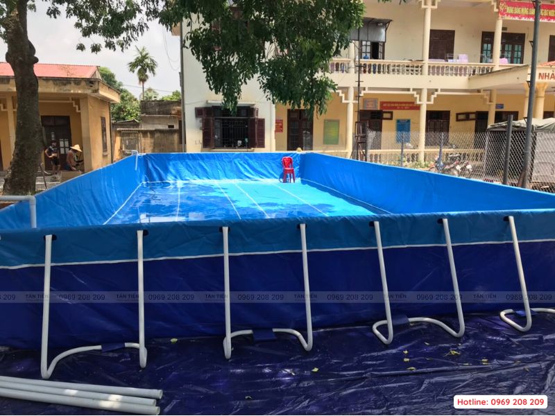 Thi công bể bơi trường học - Tân Tiến Pool