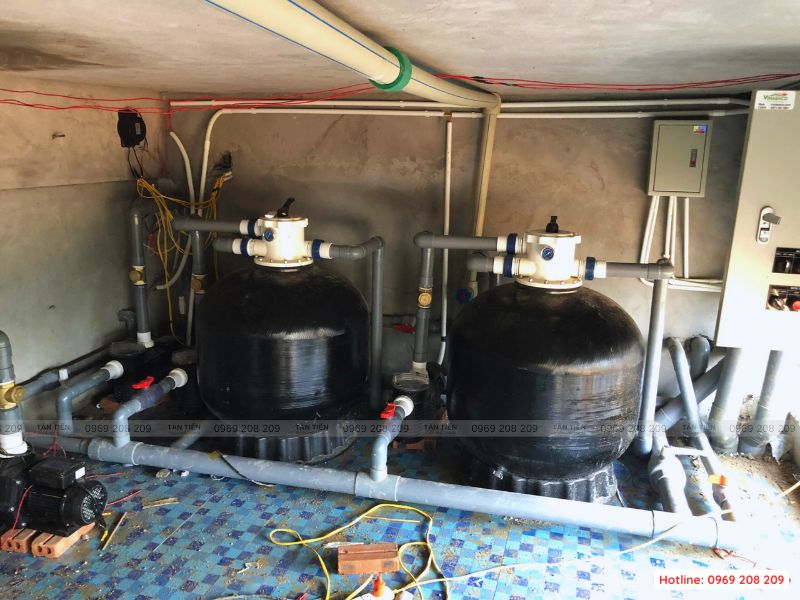 Thi công bể bơi trường học - Tân Tiến Pool Sauna
