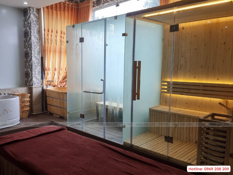 Thi công lắp đặt phòng xông hơi - Tân Tiến Pool Sauna