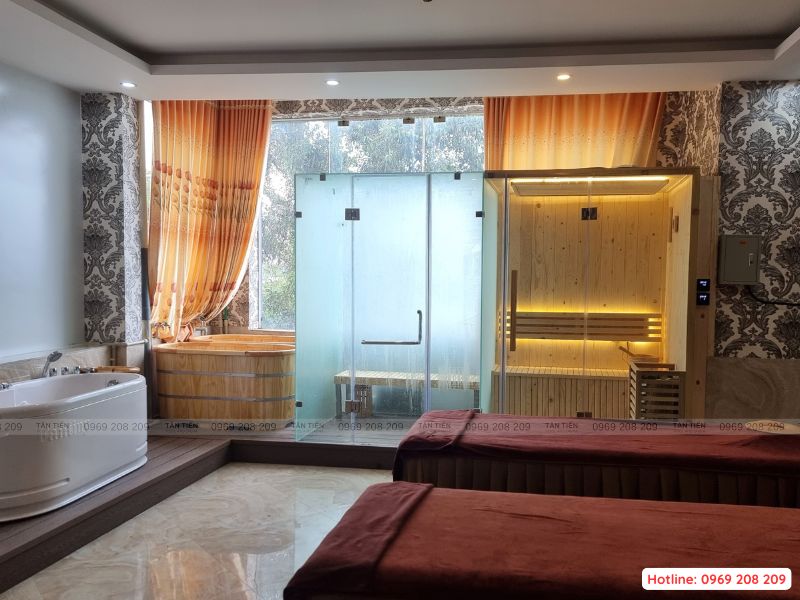 Thi công lắp đặt phòng xông hơi - Tân Tiến Pool Sauna