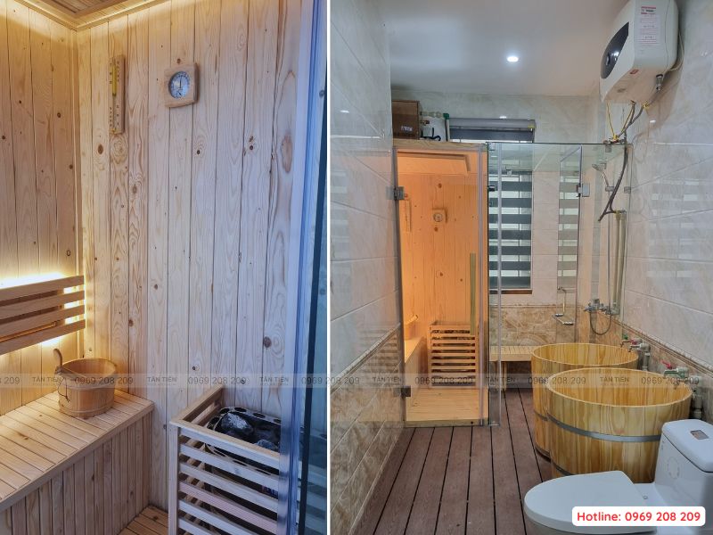 Thi công lắp đặt phòng xông hơi - Tân Tiến Pool Sauna 