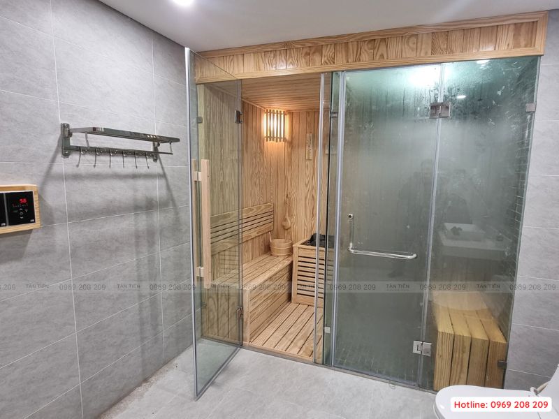Lắp đặt phòng xông hơi cao cấp - Tân Tiến Pool Sauna