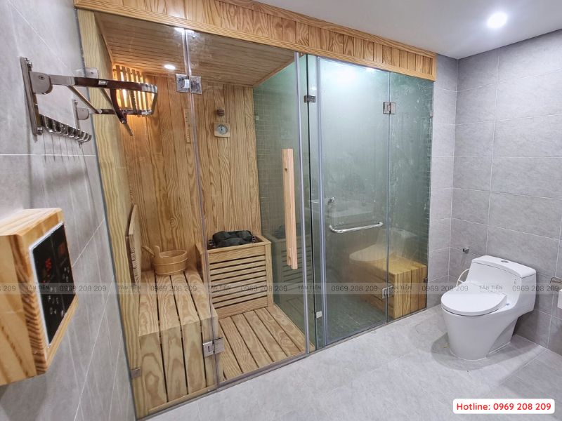 Lắp đặt phòng xông hơi khô - ướt cao cấp