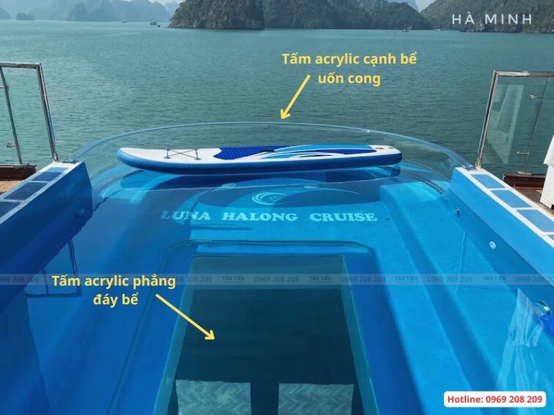 Bể bơi acylic tàu du lịch Luna - Hạ Long