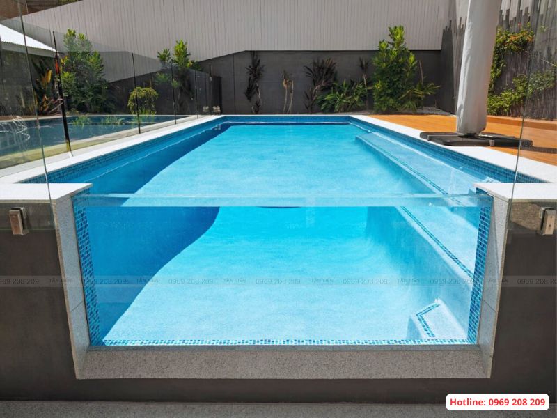 Thi công lắp đặt bể bơi Acrylic