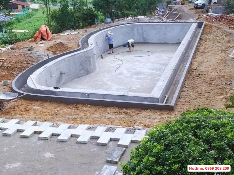 Thiết kế thi công bể bơi tại Ninh Bình