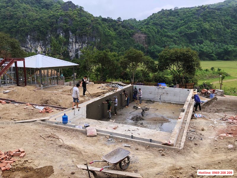 Thi công bể bơi tại Hải Phòng