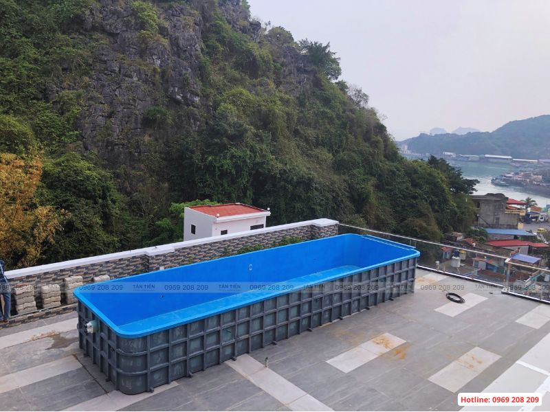Thi công bể bơi tại Cát Bà