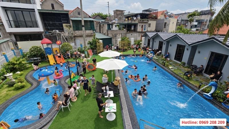 Dịch vụ tư vấn thiết kế và thi công bể bơi tại Quảng Ninh Bể bơi kinh doanh Xuân Quý tại Quảng Ninh