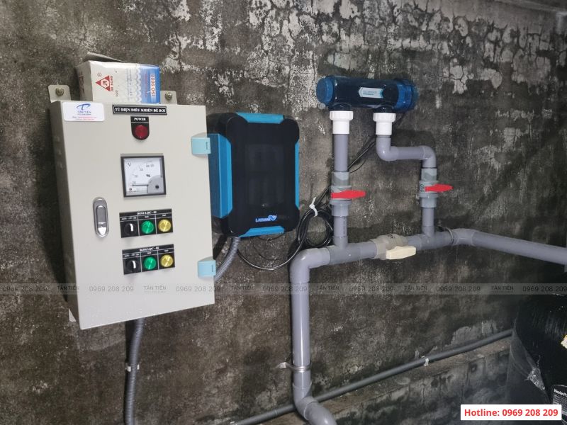 Phòng máy vận hành bể bơi