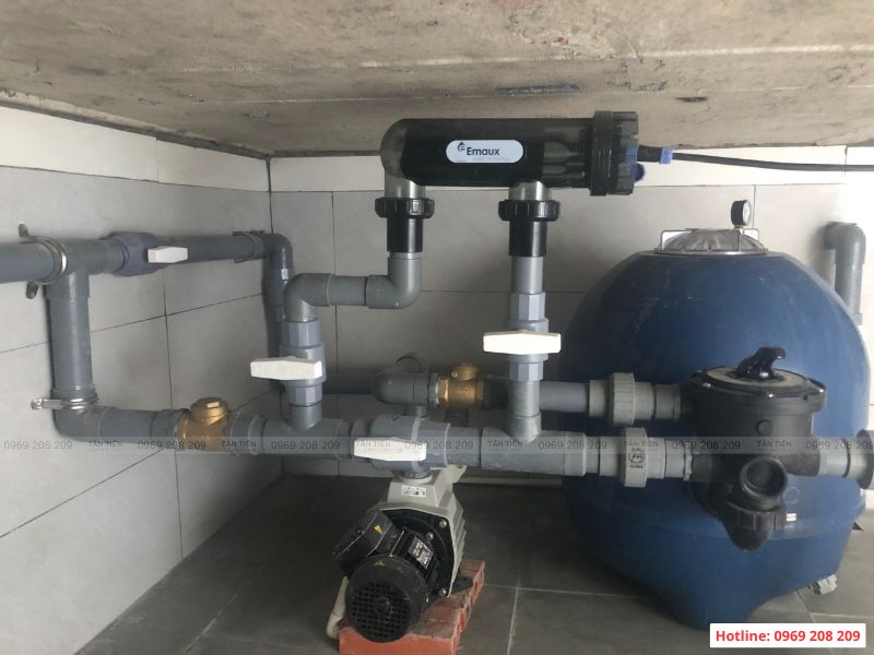 Lắp đặt phòng kỹ thuật bể bơi