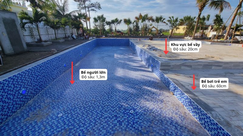 Thi công bể bơi Tân Tiến Pool Sauna