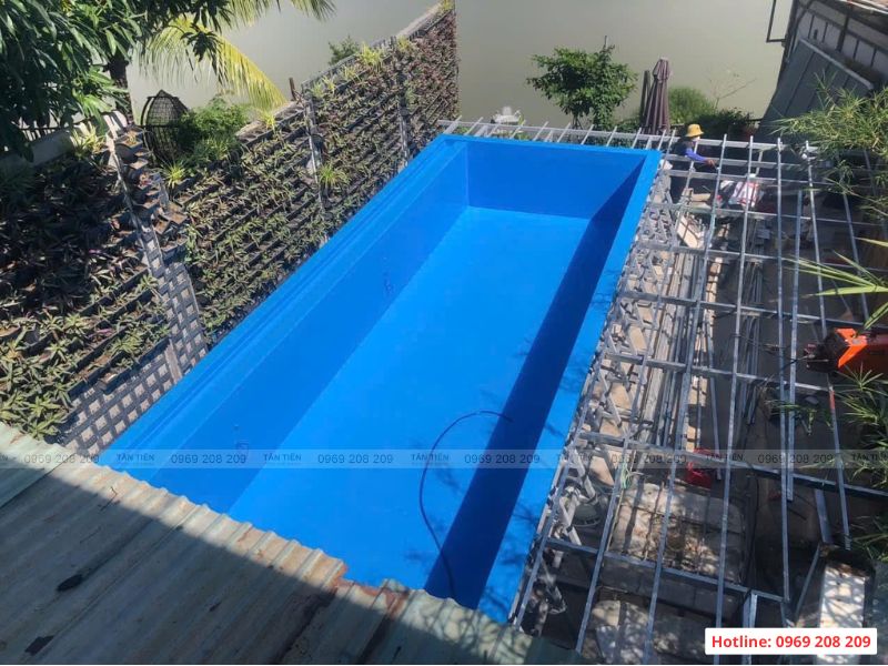 Công nghệ thi công bể bơi composite đúc sẵn hiện đại - Báo giá thi công trọn gói Thi công bể bơi composite đúc sẵn tại Hà Nội