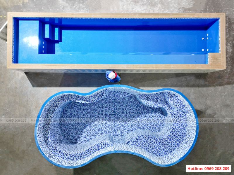 Công nghệ thi công bể bơi composite đúc sẵn hiện đại - Báo giá thi công trọn gói Thi công bể bơi composite đúc sẵn