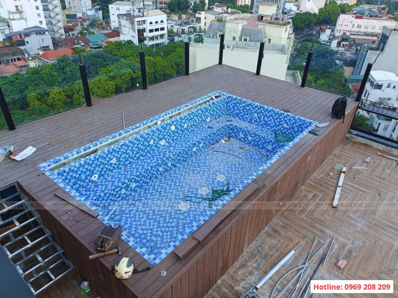 Công nghệ thi công bể bơi composite đúc sẵn hiện đại - Báo giá thi công trọn gói Thi công bể bơi composite